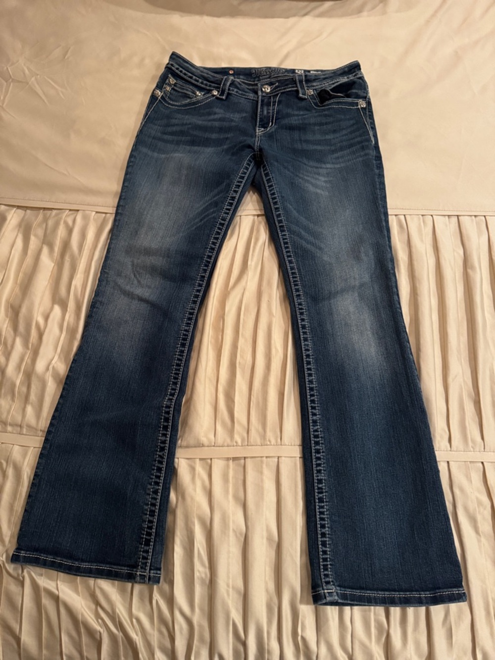 Miss Me Dark Blue Flare Jeans